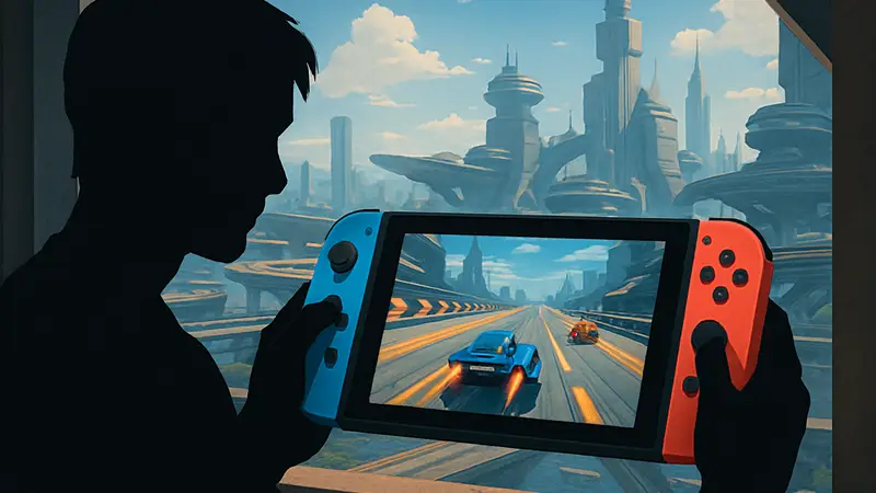 Геймплей Star Racer на Nintendo Switch