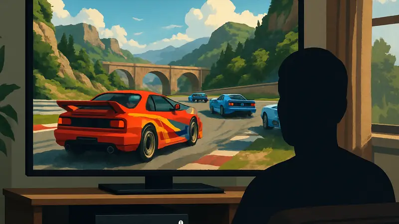 Игровой скриншот Screamer, аркадные гонки на Xbox