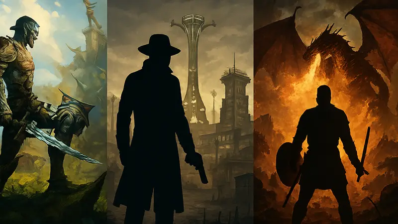 Обложки игр Kingdom of Amalur, Fallout New Vegas, Dragon's Dogma: подборка лучших RPG.