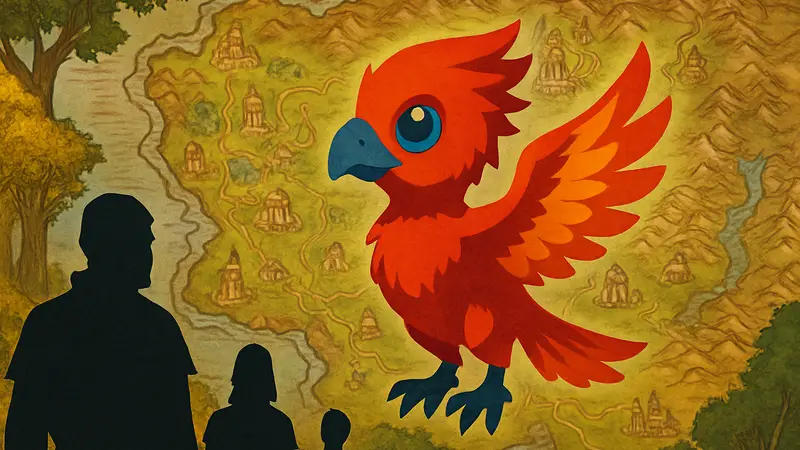 Питомцы Sunwing Hatchling из World of Warcraft на фоне карты Eversong Woods