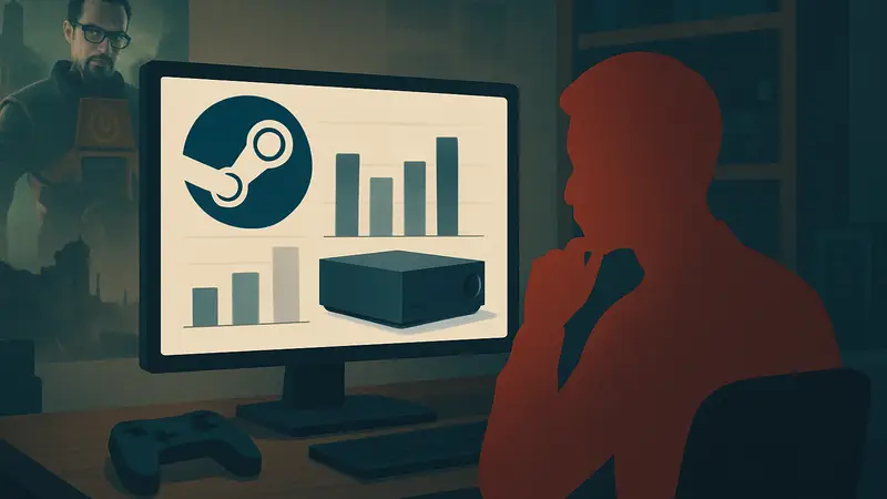 Результаты теста производительности Steam Machine с процессором Ryzen Z1 и GPU Radeon RX 7600.
