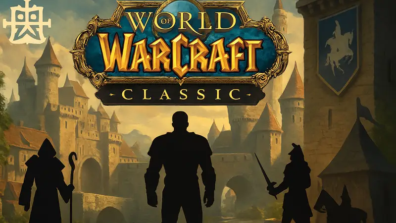Логотип World of Warcraft Classic с намёком на проект Camelot и BlizzCon