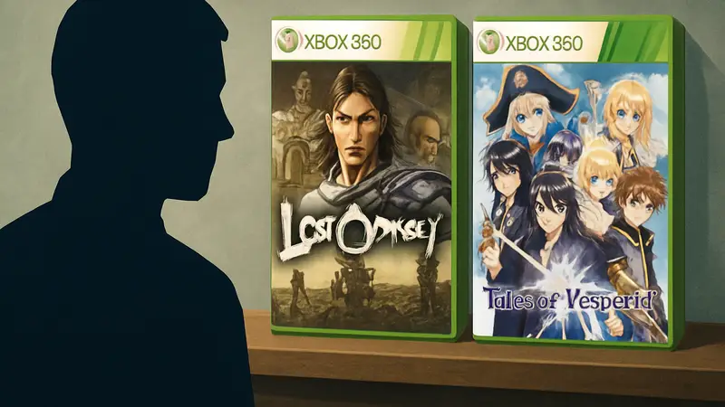 Обложки популярных JRPG игр для Xbox 360, таких как Lost Odyssey и Tales of Vesperia.