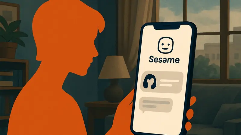 Интерфейс приложения Sesame с элементом ИИ-общения