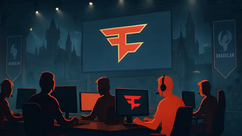Команда FaZe Clan по CS2 на киберспортивном турнире DraculaN Season 6.