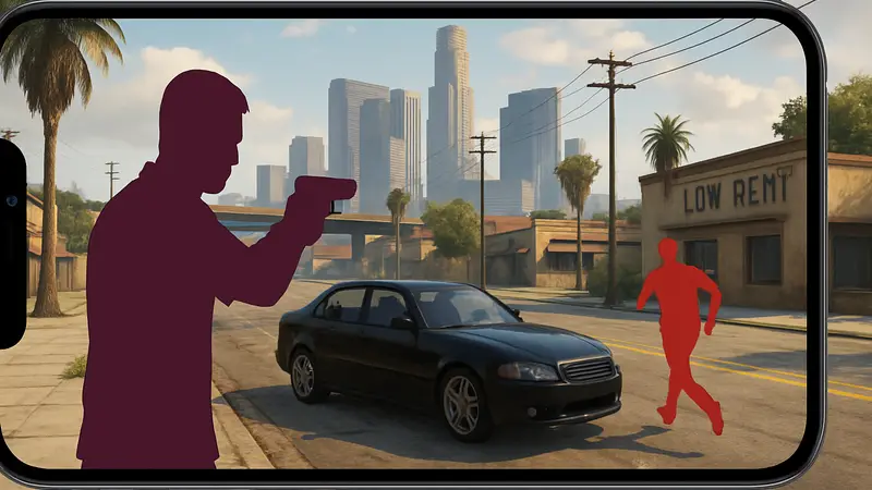 Геймплей мобильной игры Grand Outlaws, аналога GTA Online на Android