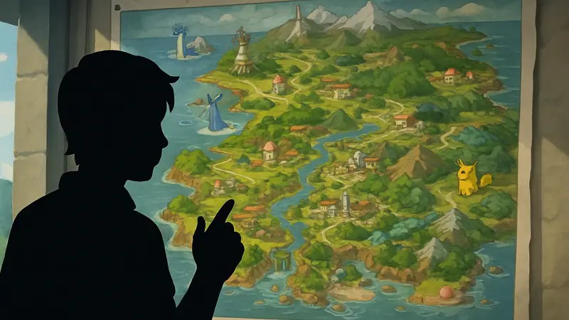 Утечка карты региона Pokemon Winds and Waves, демонстрирующая новые локации 10-го поколения.