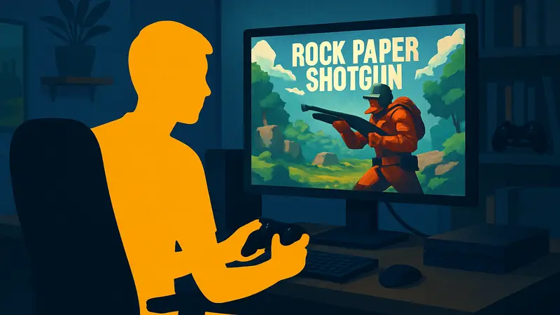 Игровые выходные: геймер за компьютером или консолью, играет в видеоигры