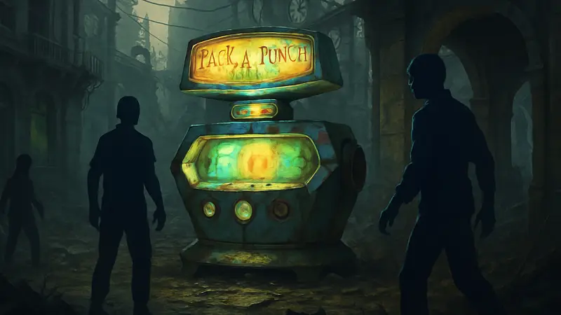Машина Pack-a-Punch в Black Ops 7 Zombies на карте Paradox Junction