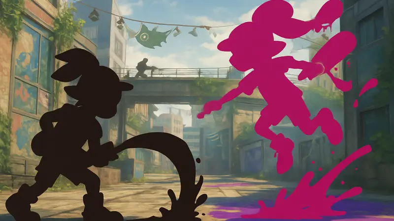 Персонажи Splatoon Raiders и Splatoon 4, демонстрирующие игровые механики.