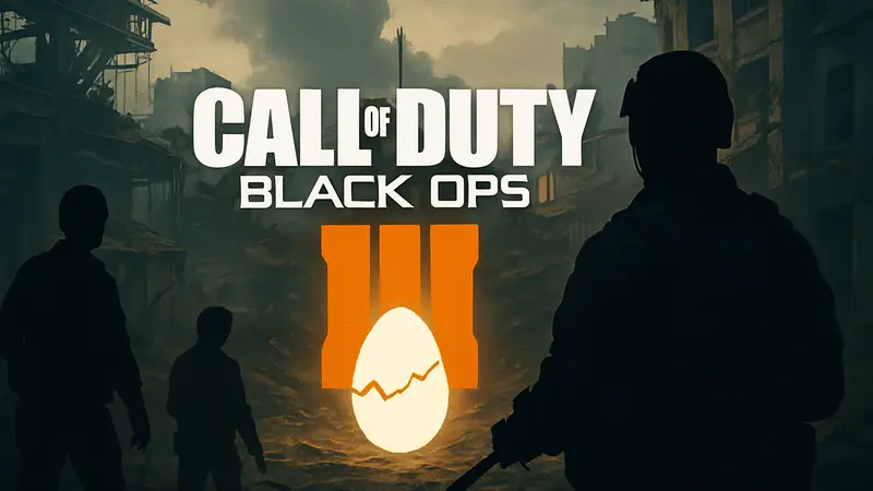 Логотип Call of Duty Black Ops 3, пасхалка в игре