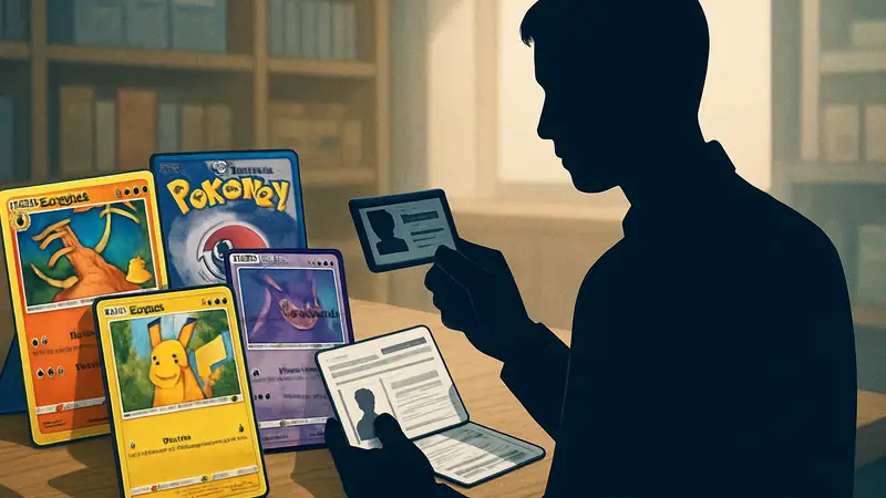 Игровые карты Pokémon TCG и японские документы, символизирующие новые правила проверки ID.