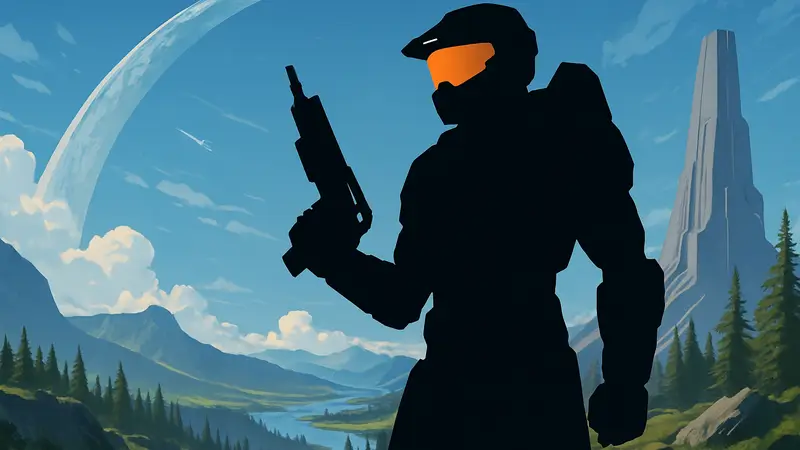 Мастер Чиф из Halo на обложке Halo: Campaign Evolved