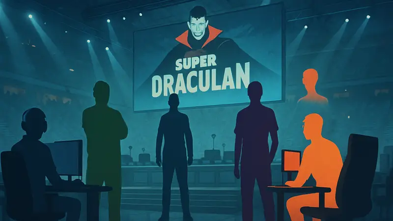 Команды Sharks, Inner Circle, Echo и Acend на киберспортивном турнире Super DraculaN.