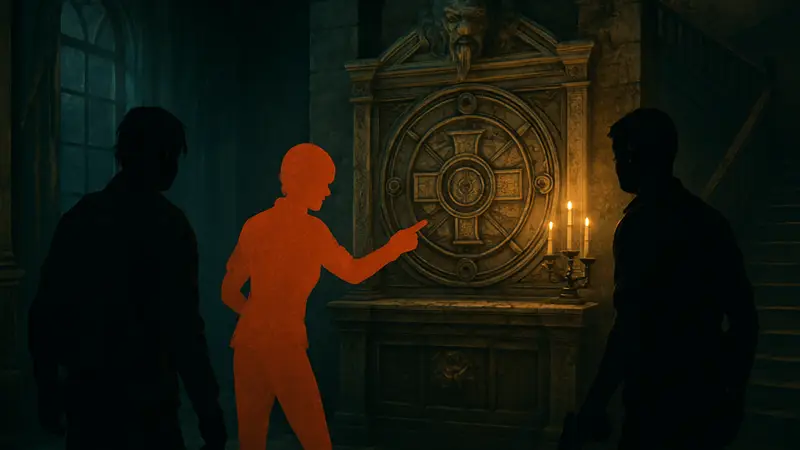 Игроки решают головоломку в Resident Evil Requiem, скриншот игры, достижение игроков