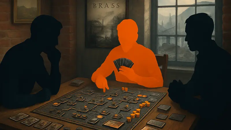Настольная игра Brass: Питтсбург, игроки за столом, экономическая стратегия, предзаказ