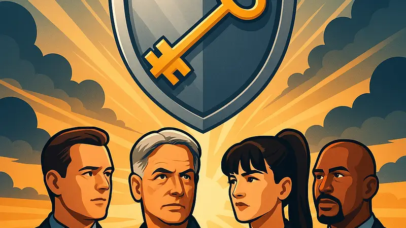 Изображение логотипа сериала NCIS или его ключевых персонажей, символизирующее возможное спасение шоу от отмены.