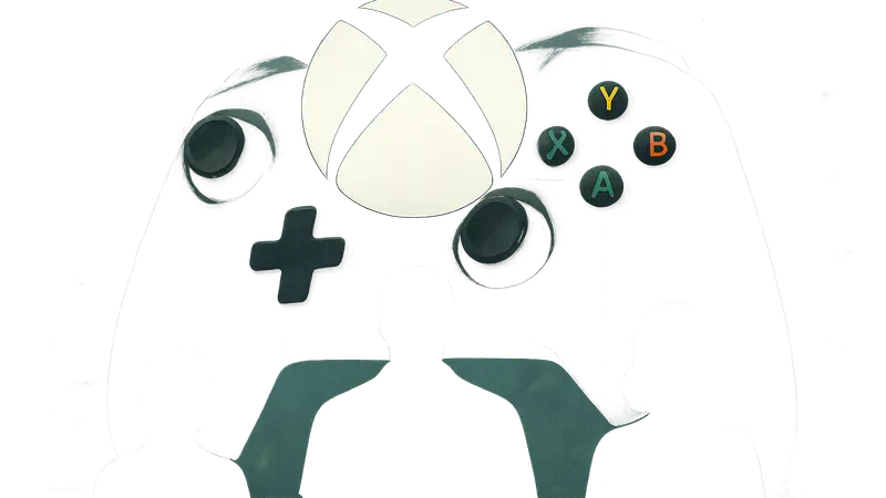 Логотип Xbox на фоне игрового контроллера, анонсирующий еженедельный список игр.