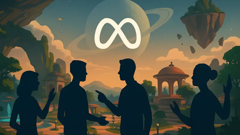 Пользователи в виртуальной реальности Horizon Worlds от Meta