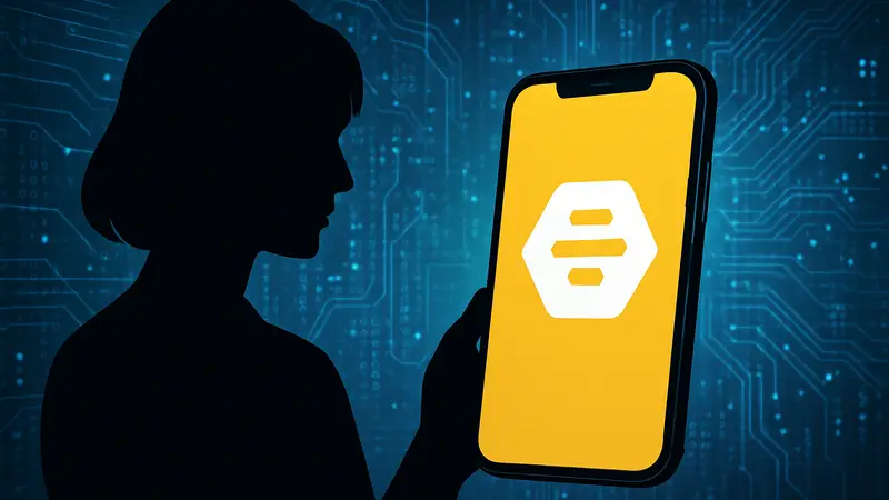 Логотип приложения Bumble на экране смартфона с фоном цифровых технологий