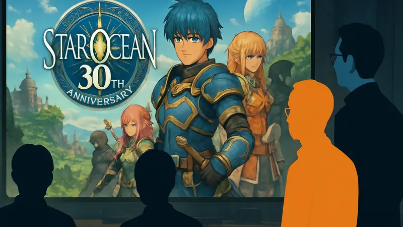 Логотип Star Ocean 30th Anniversary, персонажи Star Ocean, Кей Комаки, Ючиро Китао, игровой стрим