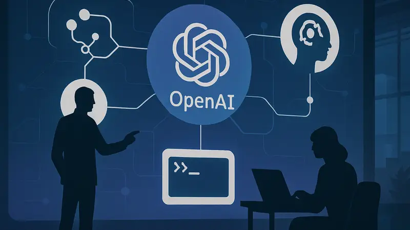Диаграмма, показывающая обновлённый API OpenAI с поддержкой навыков ИИ-агентов и терминала.
