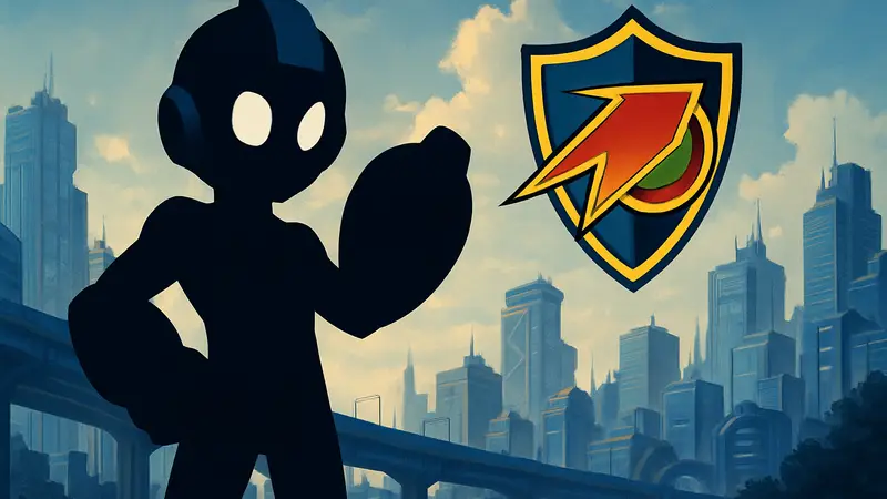 Обложка Mega Man Star Force Legacy Collection с логотипом Battle Network