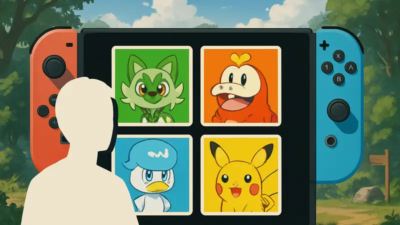 Иконки персонажей Pokemon Pokopia для профиля Nintendo Switch.