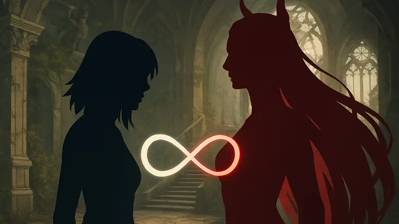 Изображение Риноа и Ультимеции из Final Fantasy 8, символизирующее их предполагаемую связь.