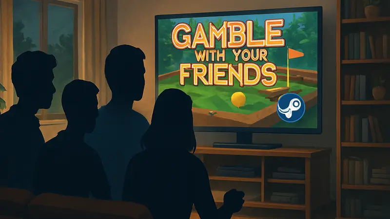Группа друзей играет в Gamble With Your Friends на Steam