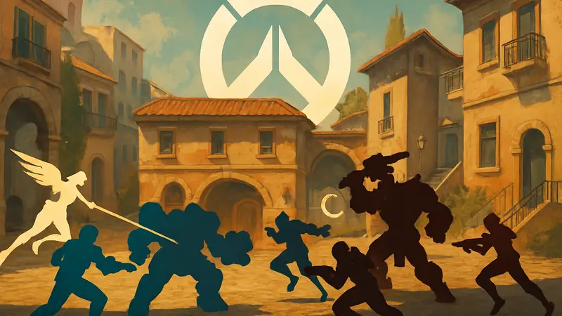 Геймплей Overwatch с форматом 6v6 в режиме Quick Play Hacked.