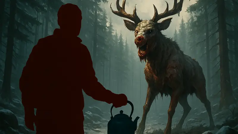 Кадр из трейлера State of Decay 3 с зомби-оленем и упоминание чайника-бомбы.