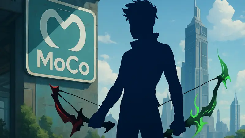 Изображение персонажа Mo.Co с различными видами оружия, демонстрирующими обновленный тир-лист и новые предметы Hornbow, Singularity, Poison Bow.