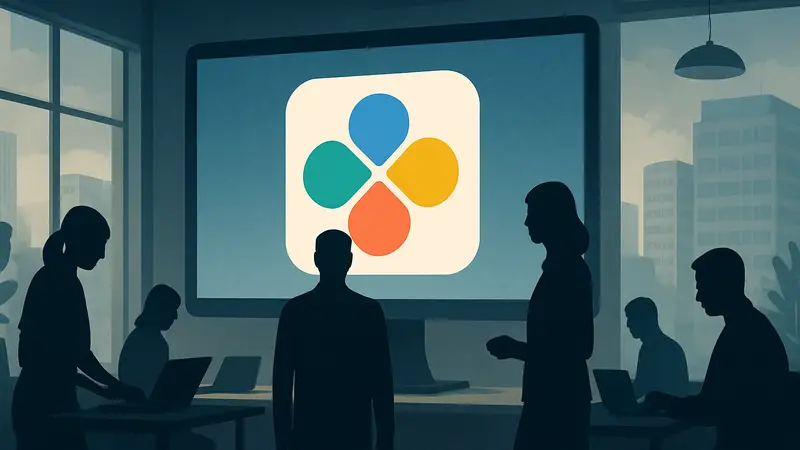 Логотип Gamma Imagine, символизирующий ИИ-генерацию визуального контента для бизнеса.