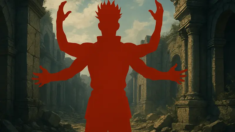 Сукуна из Jujutsu Kaisen с четырьмя руками: раскрываем его тайны и силы.