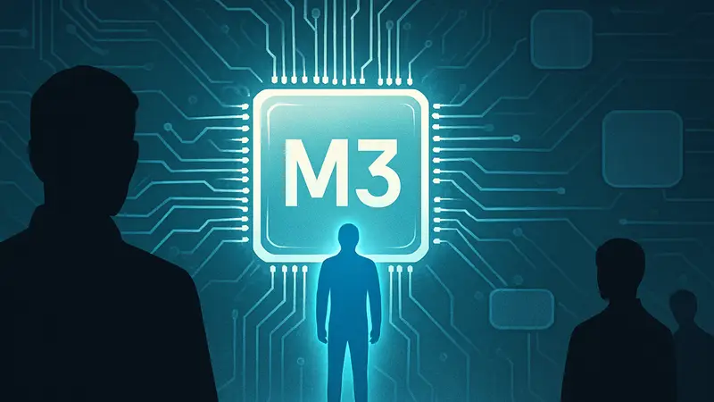 Графическое изображение ИИ-модели MiniMax-M3, символизирующее её превосходство над конкурентами.