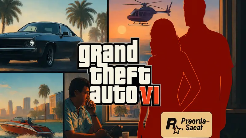 Обложка игры GTA 6 с главными героями, анонс предзаказов Rockstar Games
