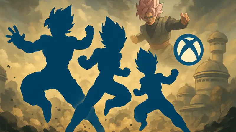 Персонажи Dragon Ball Xenoverse 2 в динамичной боевой позе, символизирующие уход игры из Xbox Game Pass.