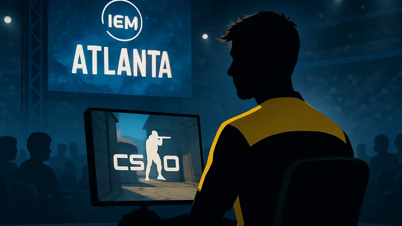 Киберспортсмен FL4MUS в форме BetBoom Team на турнире IEM Atlanta по CS2