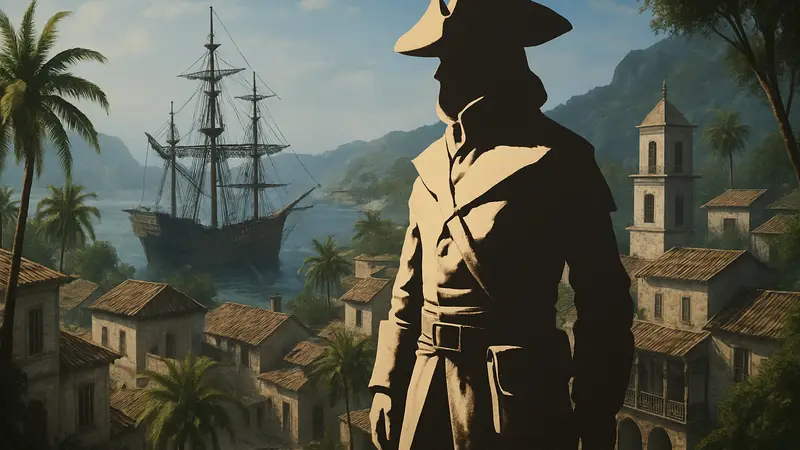 Пират в костюме Исследователя из игры Assassin's Creed Black Flag Resynced. Редкий игровой предмет.
