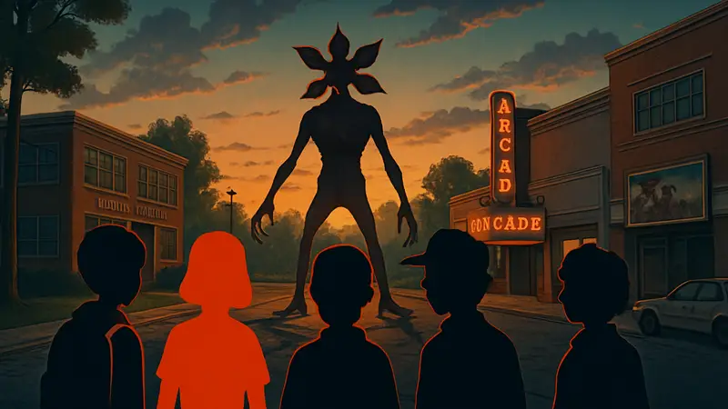 Анимированные персонажи из сериала Очень странные дела: Истории из 85-го