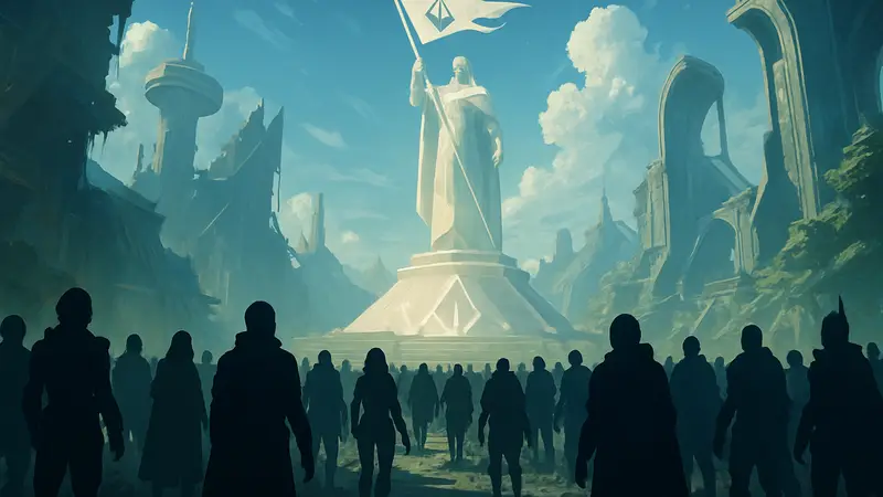 Destiny 2: Скриншот игры с игроками после выхода обновления Monument of Triumph, вернувшего миллион человек онлайн.