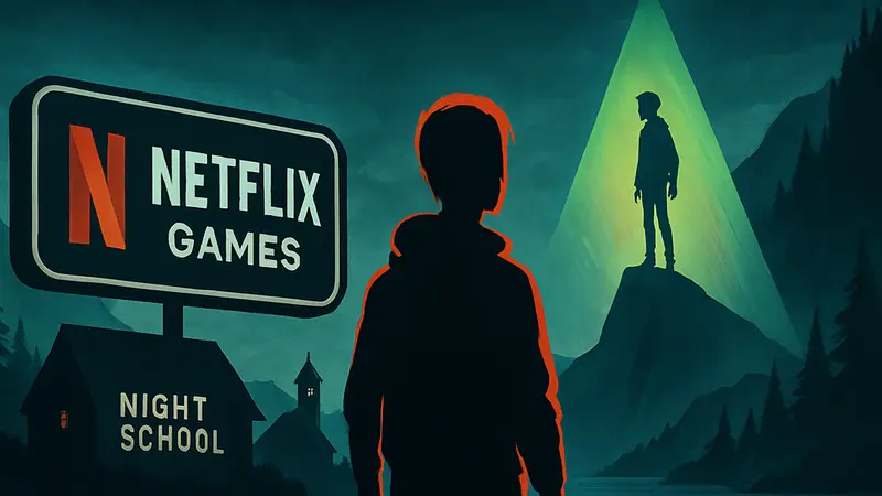 Логотип Netflix Games, студия Night School, игра Oxenfree