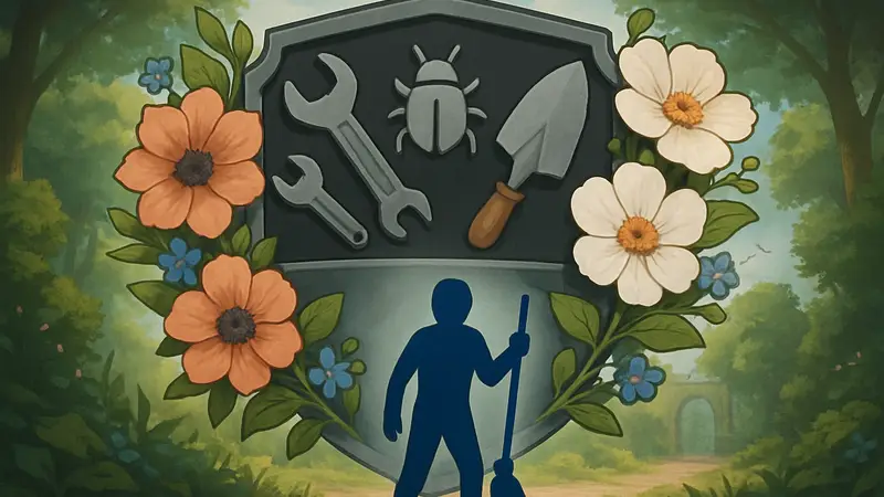 Логотип GGMods Modathon "Весенняя уборка" с цветами и инструментами для исправления игровых багов.