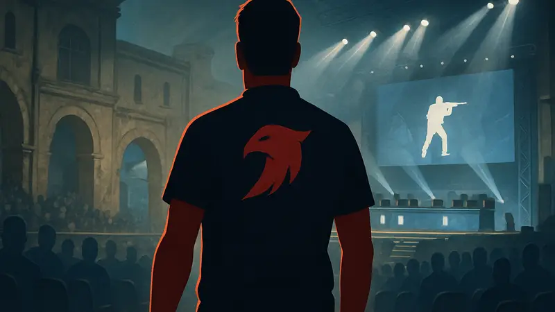 Капитан karrigan в форме команды Falcons, готовящийся к турниру IEM Cologne Major по CS2.