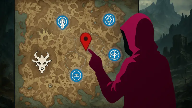 Интерактивная карта Diablo 4 от Polygon с отмеченными локациями