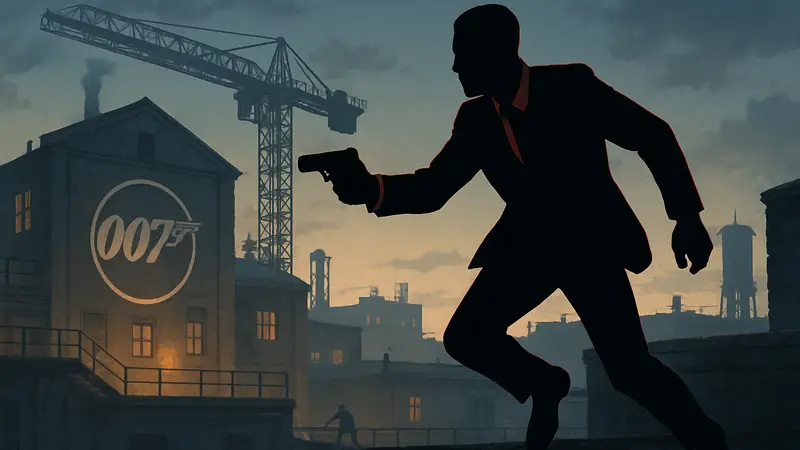 Главный герой игры 007 First Light в динамичной сцене из геймплея от IO Interactive.