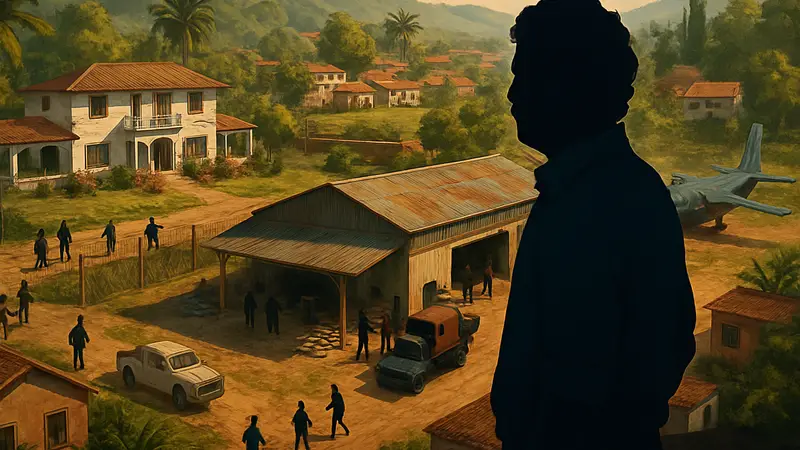 Игровой скриншот стратегии "Becoming Pablo", демонстрирующий строительство наркоимперии в духе Пабло Эскобара.