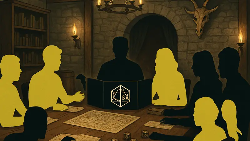 Актеры Critical Role за столом во время игры в D&D