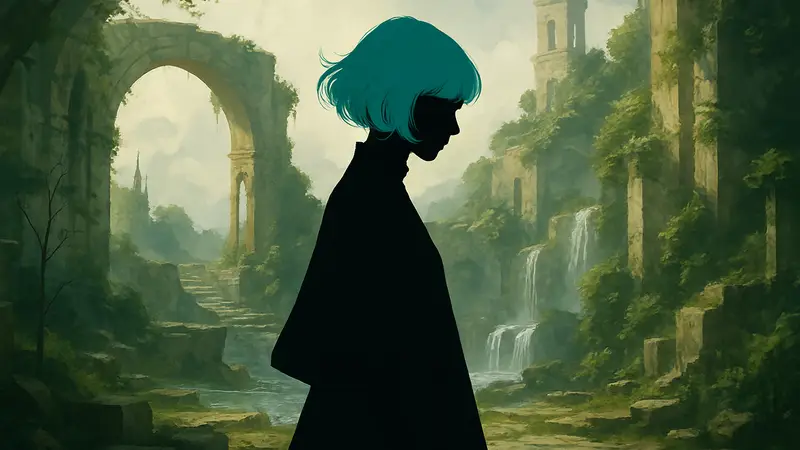 Косплей главной героини игры GRIS, выполненный моделью Миленой «Anlai Yu» Датской